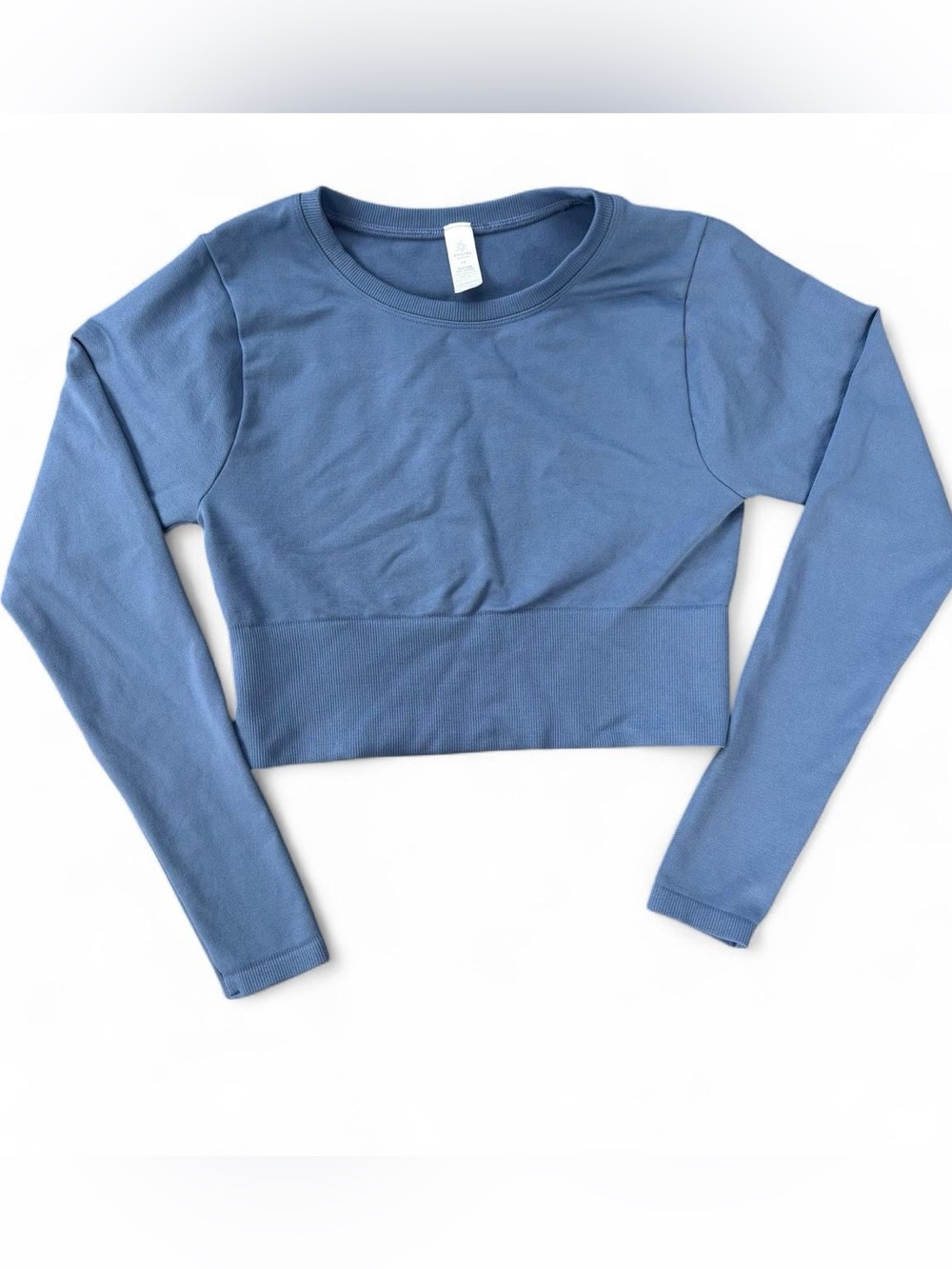 OFFLINE by Aerie Sidewalk Seamless Long Sleeve Cropped Active Top Size Small